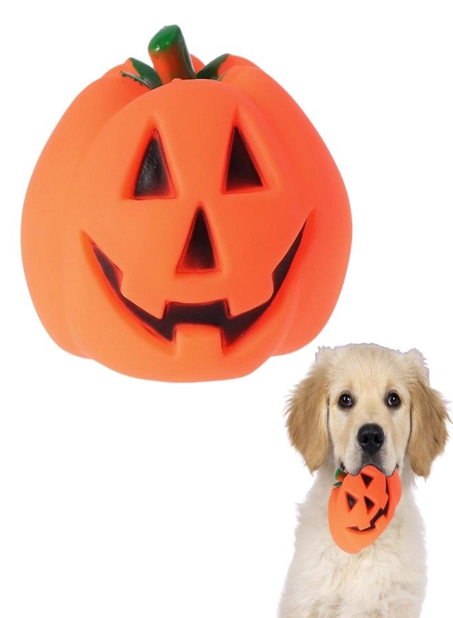 Toy Truffle Squeaky Pumpkin Toy, Fun & Festive Pet Toy for Hours of Entertainment, Festive Pet Plaything, Interactive Pumpkin Fun, Stimulating Squeaker Sound, Safe Pet Toy, Pet Entertainment. - Image 1